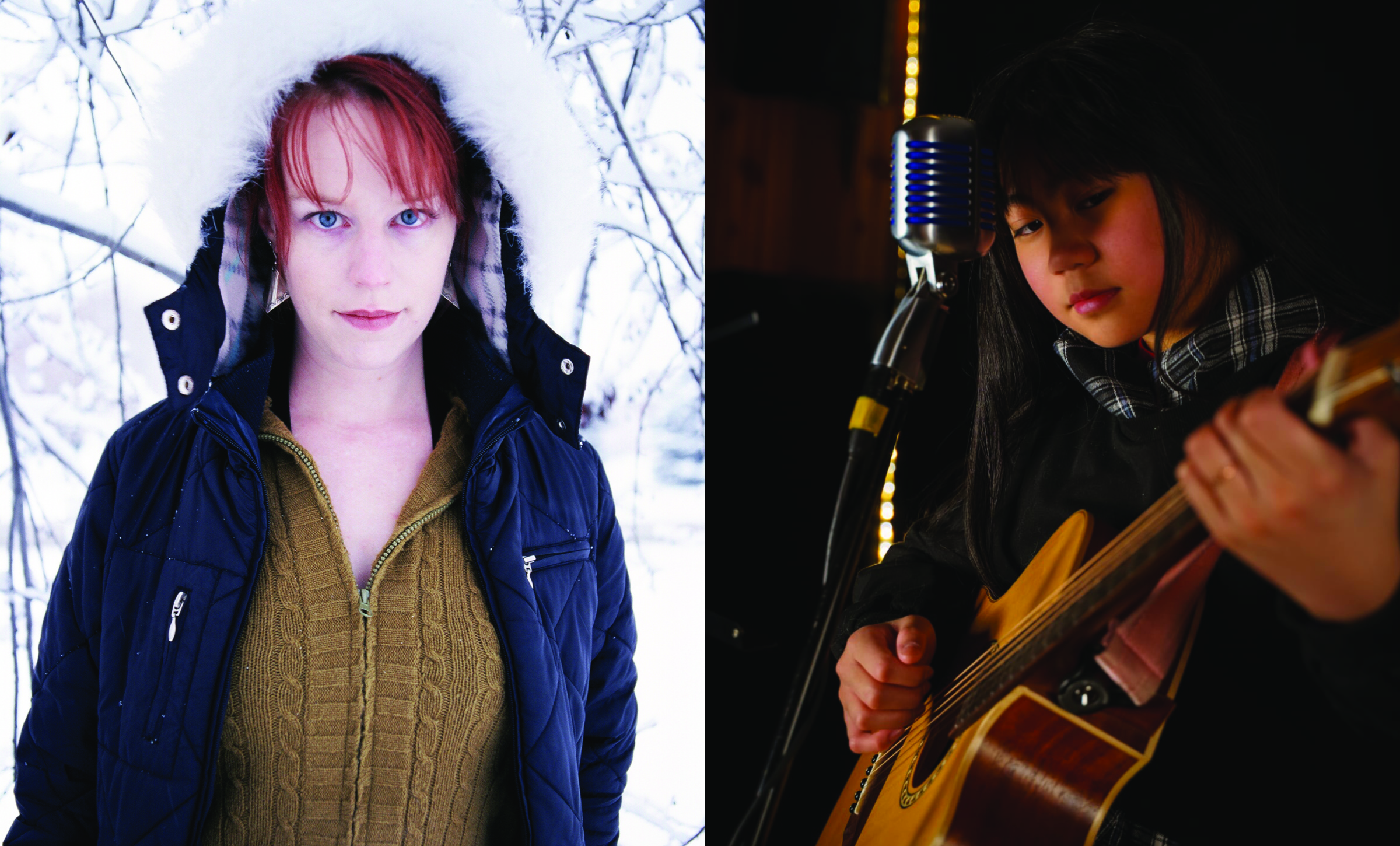 Photo L: Marian Call photographed by Brian Adams, baphotos.com. Photo R: Harmony Laboca aka Har$, photographed by Joshua Laboca.